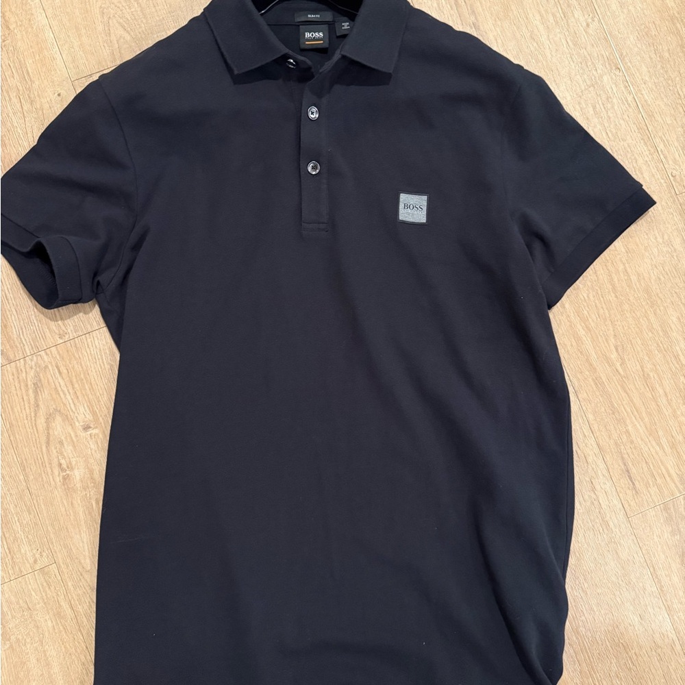 Boss Classic Black Polo Shirt